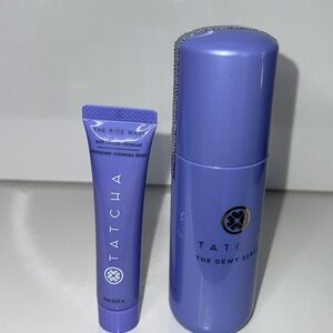 Tatcha the dewy serum and cleanser bundle